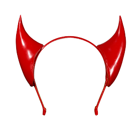 Atsuko Kudo Latex Devil Horns in Red
