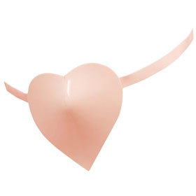 Atsuko Kudo Latex Heart Shaped Eye Patch in Supatex Baby Pink