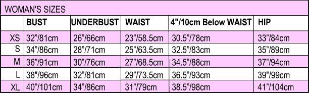 Size chart 1