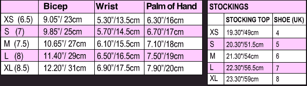 Size chart 2