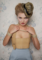Shop for Atsuko Kudo latex Mini Trilby Hat