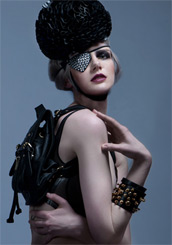 Shop for Atsuko Kudo latex Dominique Pom Pom Hat