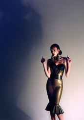 Shop for Atsuko Kudo latex Basque Top (boned)