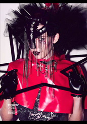 Shop for Atsuko Kudo latex Cape With Hood