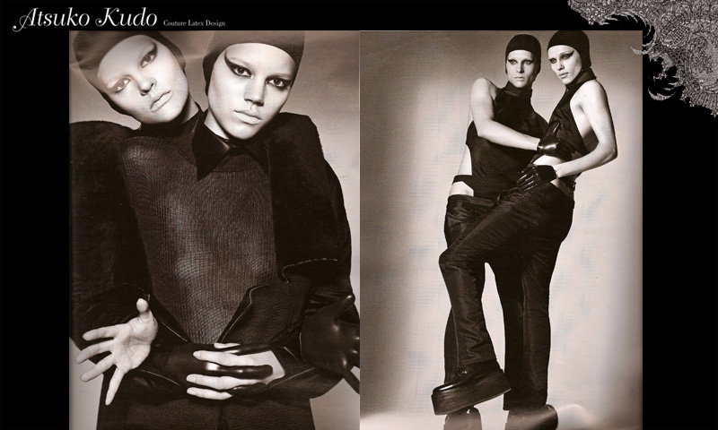 Atsuko Kudo Couture Latex featured in Interview Magazine