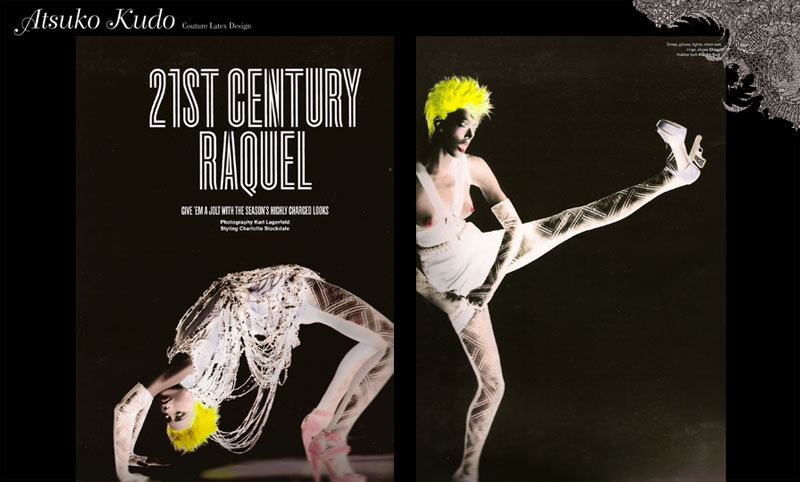 Atsuko Kudo Couture Latex featured in the Sun