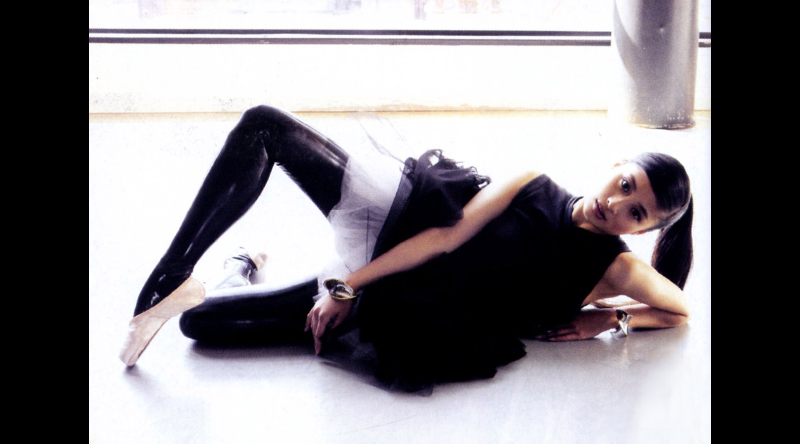 Atsuko Kudo Latex Stockings in Vogue China
